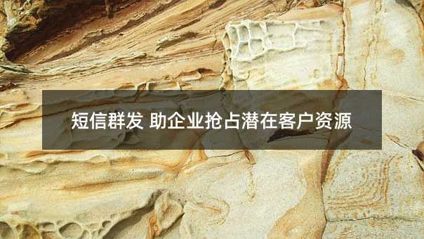短信群發(fā) 助企業(yè)搶占潛在客戶(hù)資源