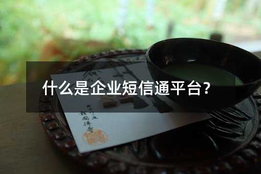 什么是企業(yè)短信通平臺(tái)?