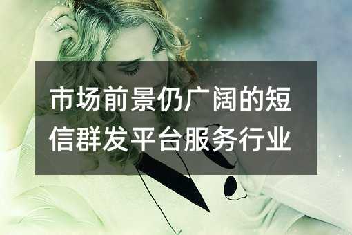 市場(chǎng)前景仍廣闊的短信群發(fā)平臺(tái)服務(wù)行業(yè)