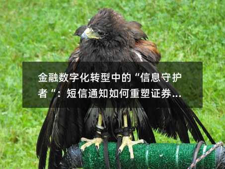 金融數(shù)字化轉(zhuǎn)型中的“信息守護者“:短信通知如何重塑證券服務(wù)