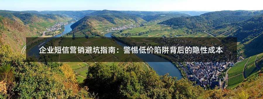 企業(yè)短信營(yíng)銷避坑指南:警惕低價(jià)陷阱背后的隱性成本