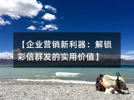 【企業(yè)營銷新利器:解鎖彩信群發(fā)的實用價值】